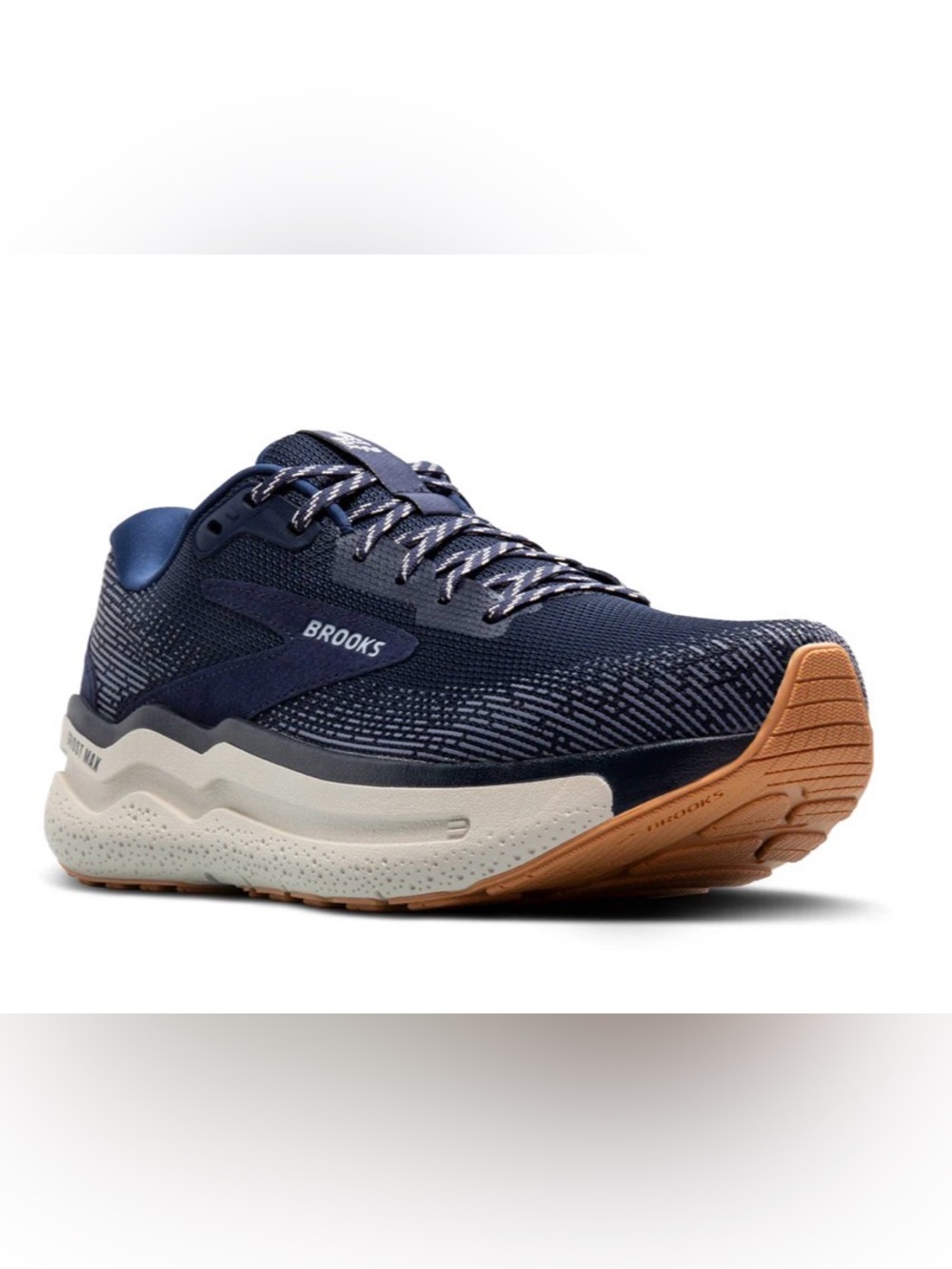 Brooks Ghost Max 2 Women’s Size 7B Peacoat Stone Biscuit Running Shoes EUC